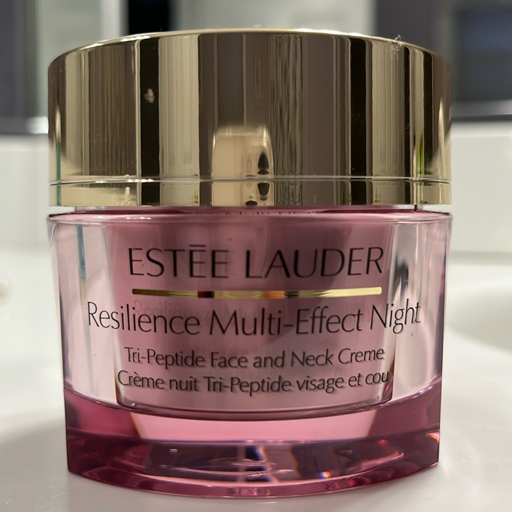 Estee Lauder Gold and Pink Skincare Moisturizer